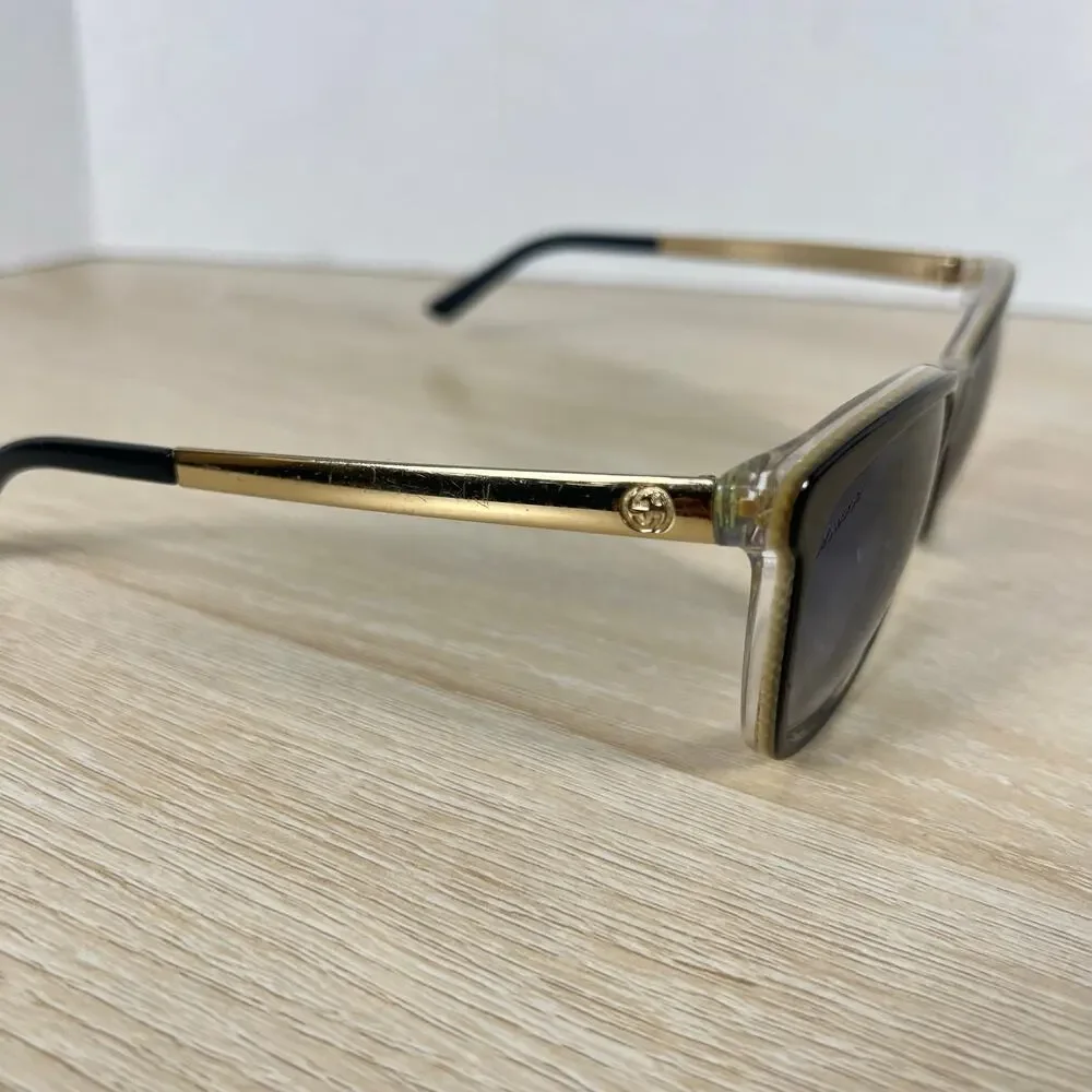 Gucci GG3675/S 4WHJJ Sunglasses READ DESC Black Gold 56-15-140